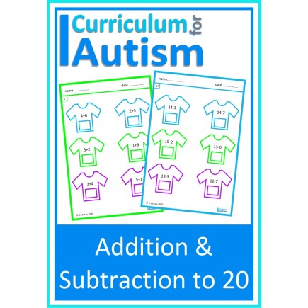 Add & Subtract to 20 T Shirt Worksheets 